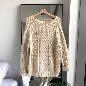 Oversized knit sweater